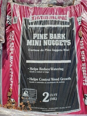 Pine Bark Nuggets -Mini 2 CuFt Mulch