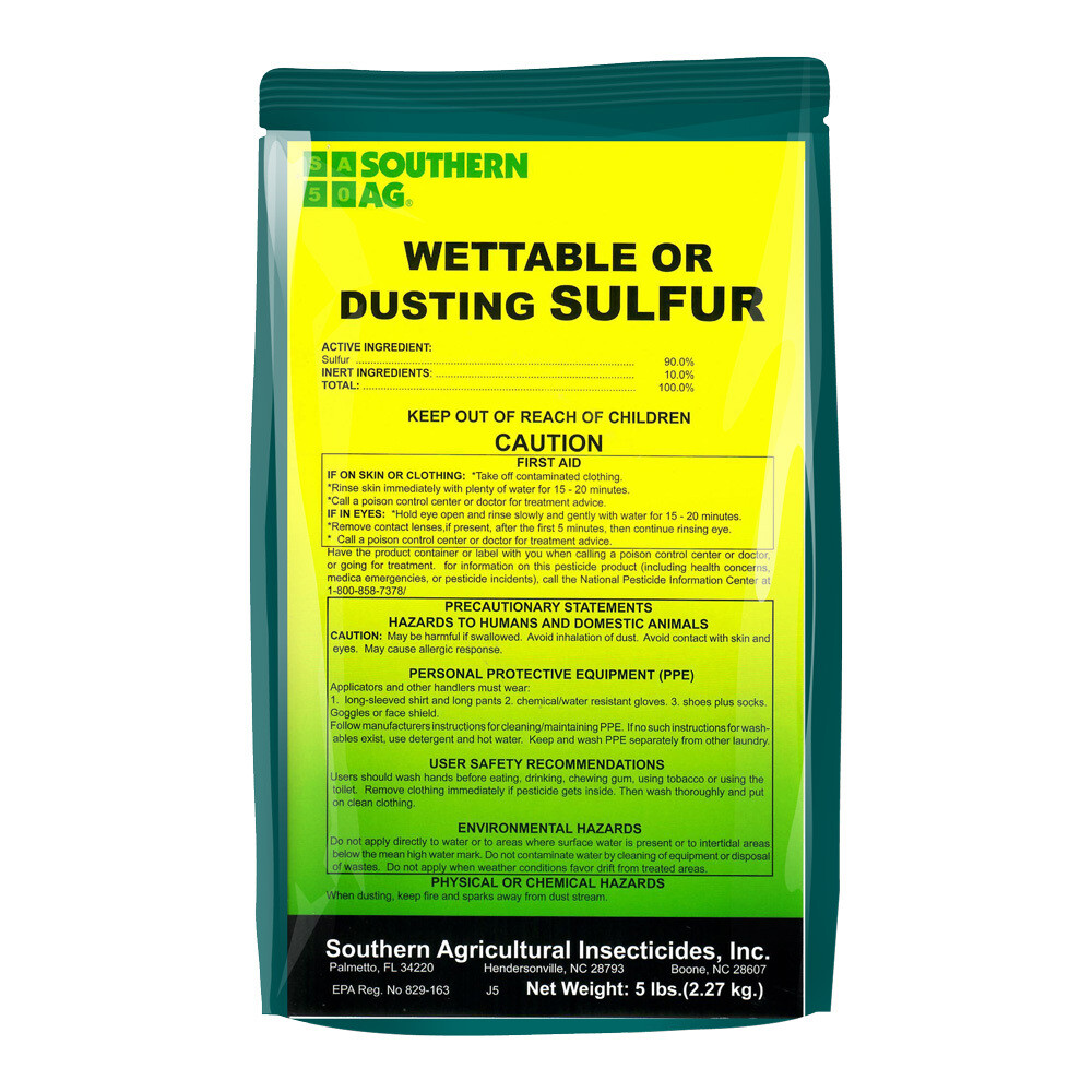 Southern Ag Wettable or Dusting Sulfur 5lb