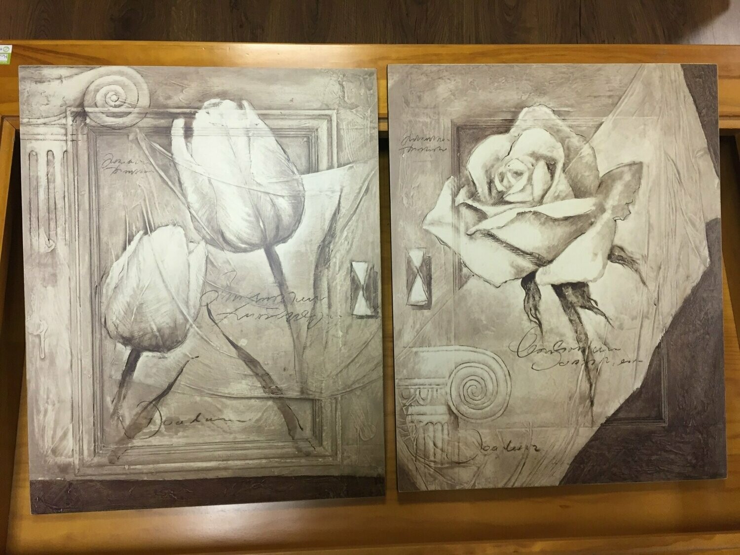 Mi Arte Cuanto Tarda En Llegar Pareja cuadros flores