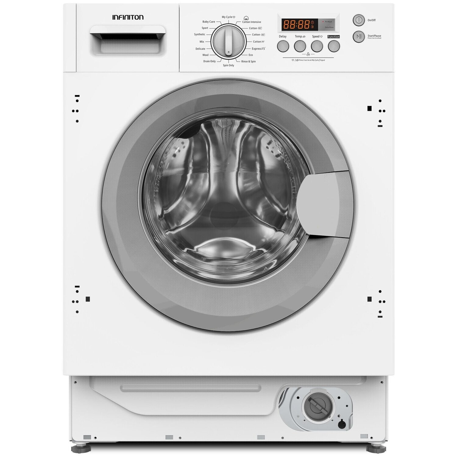 LAVADORA INTEGRABLE INFINITON WMB84 A 8 KG