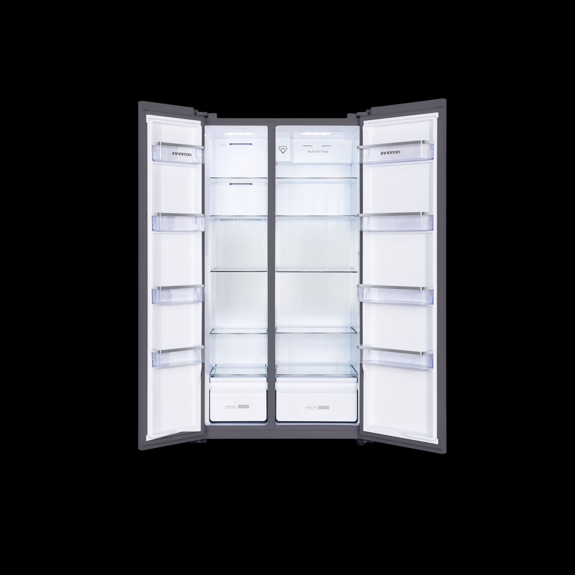 FRIGORIFICO AMERICANO INFINITON SBS506A77XEM E INVERTER INOX