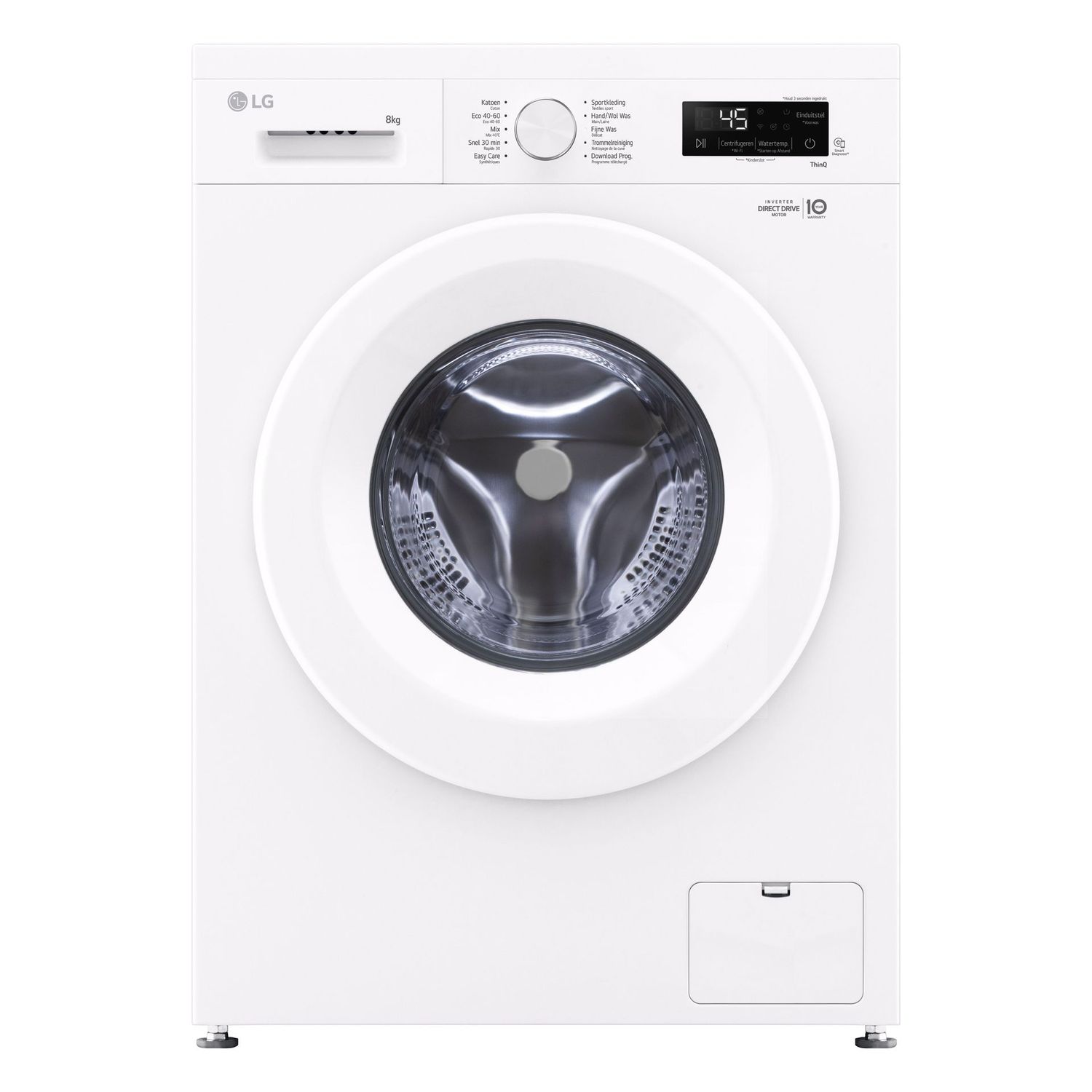 LAVADORA LG F4X1008NWH 8KG A