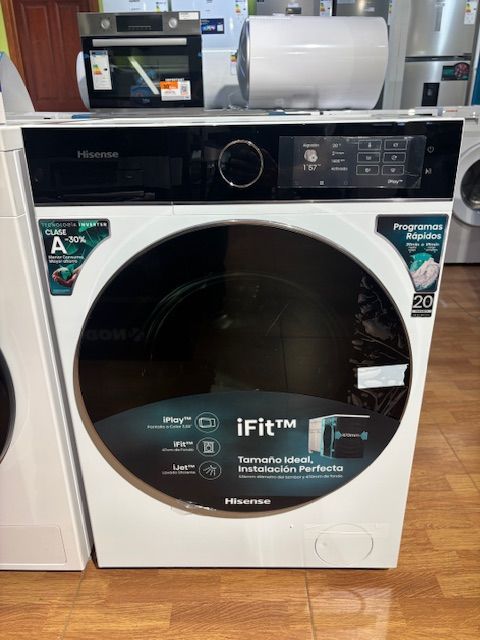 LAVADORA HISENSE WF5I8043BWF 8KG A-30%