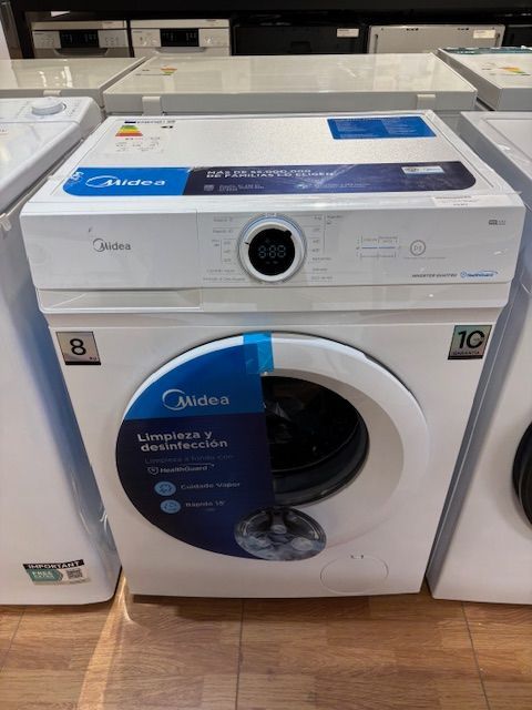 LAVADORA MIDEA MF100W80B1WES 8KG