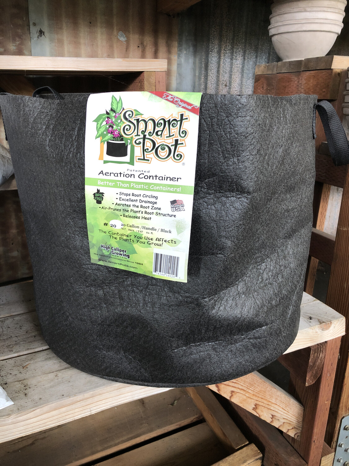 Smart Pot #20 black (No Handles)