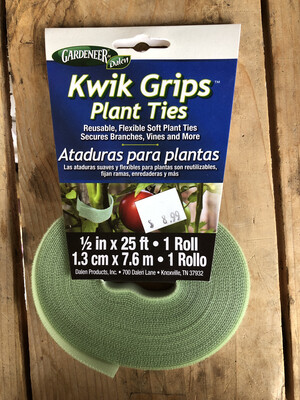 Dalen Kwik Grips Plant Ties - 1/2&quot;x25&#39;