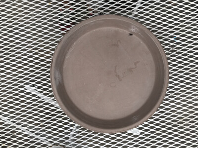 Saucer - Graphite Clay - 11.4&#39;&#39;/29cm