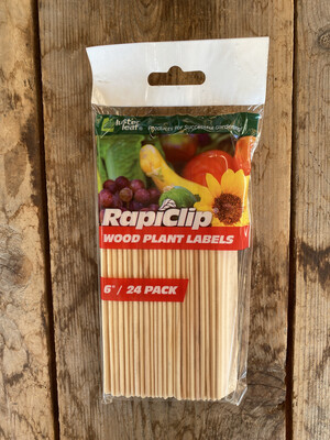 Wood Plant Labels  6&quot; - 24 Per Pack