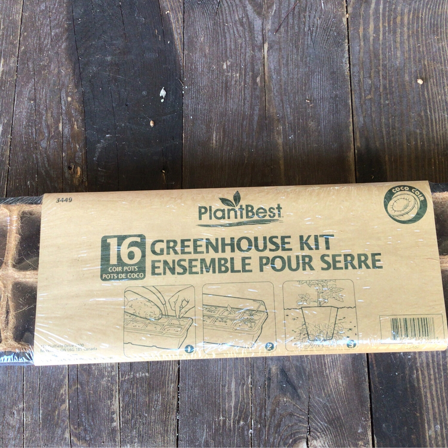 PlantBest - Greenhouse Kit w/ 16 Coir Pots