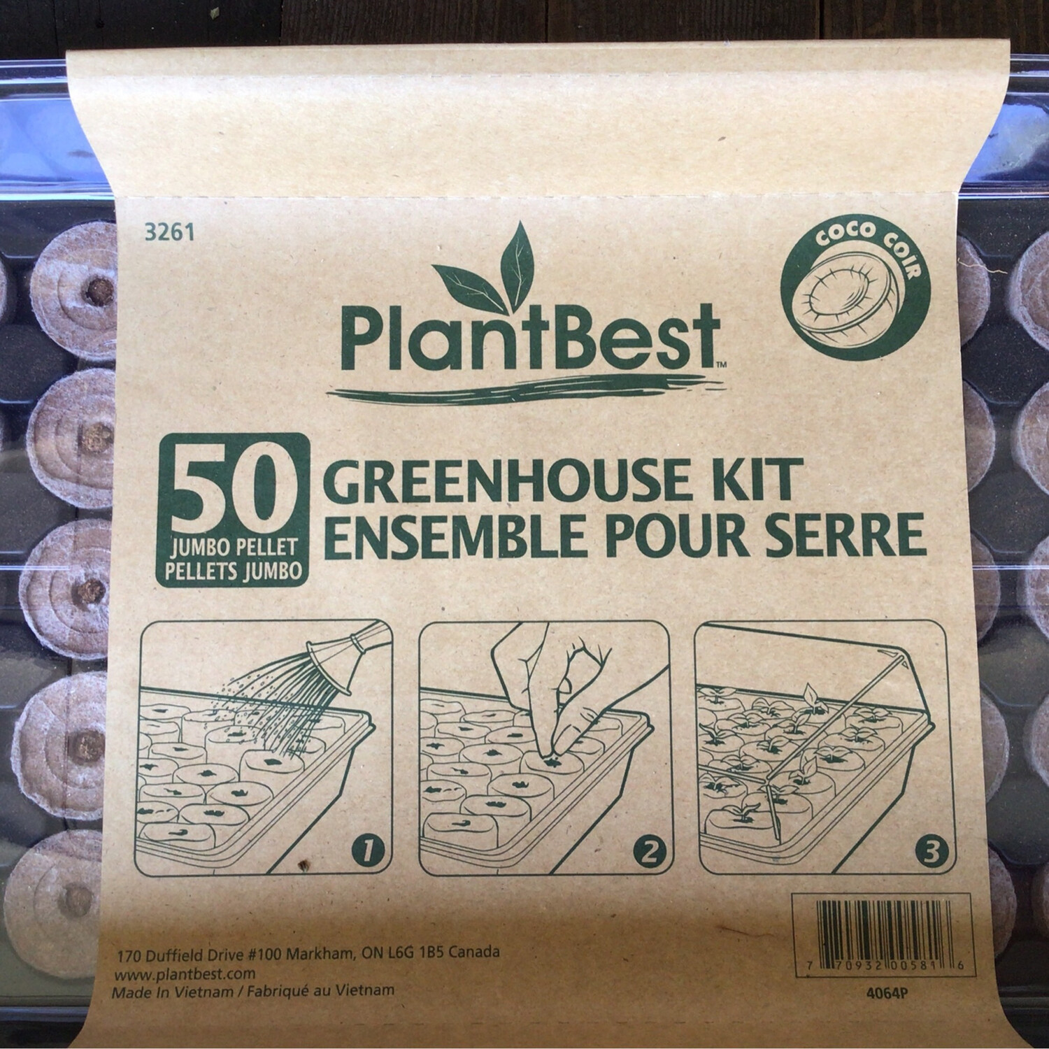 PlantBest - Greenhouse Kit w/ 50 Pellets