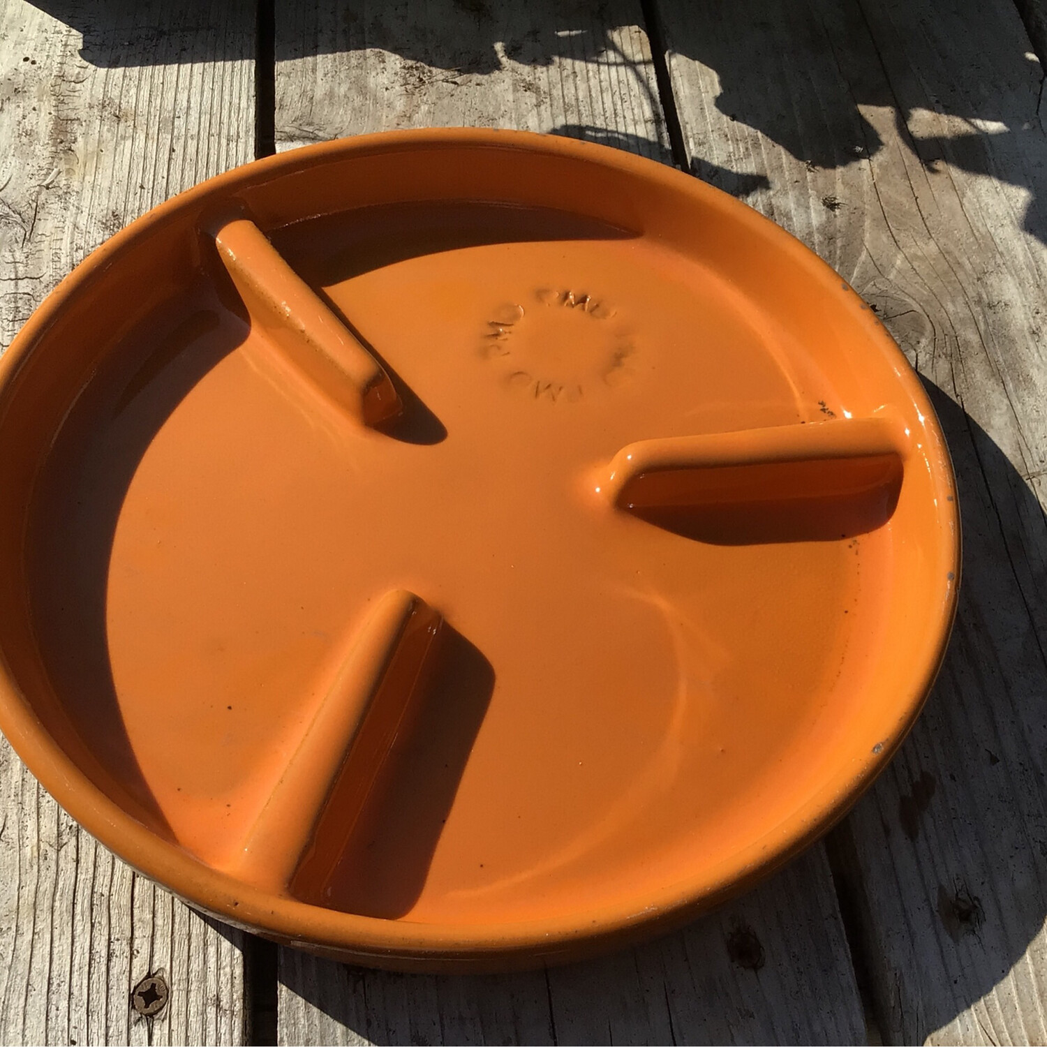 Rib Saucer - Glazed - 10&quot;