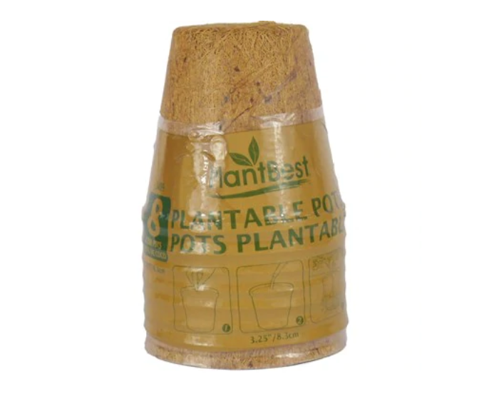 PlantBest - 3.25&quot; FiberGrow Coir Pots 8pk