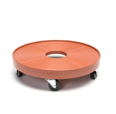 Devault Plant Dolly - 16&quot; (Terra Cotta with hole)