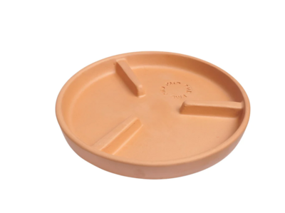 8&quot; Deep Rib Saucer - Clay