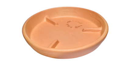 10&quot; Raise Rib Saucer - Clay
