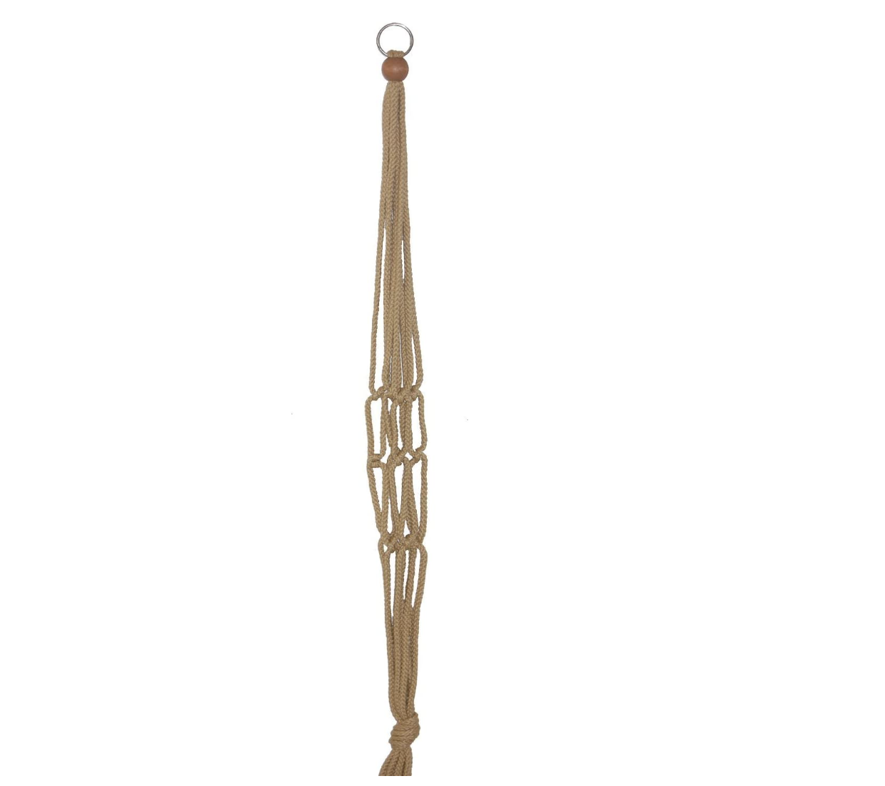 Primitive 30&quot; Tan Macrame Hanger