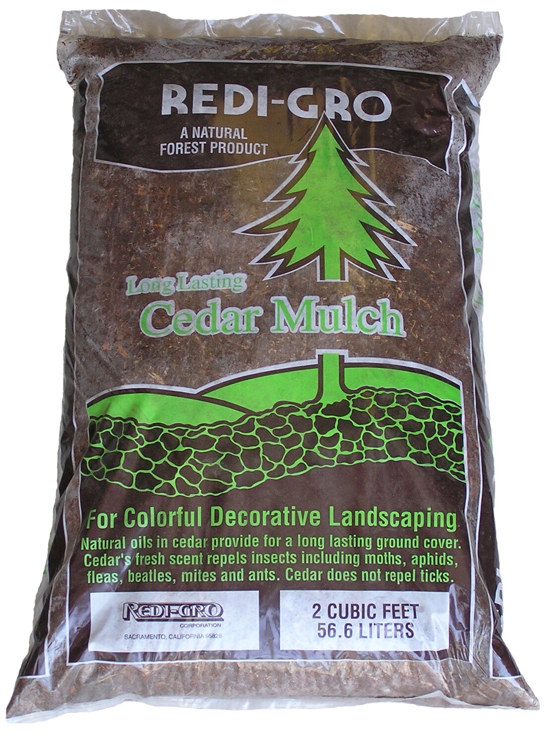 Redi-Gro Cedar Bark Mulch - 2 cu ft