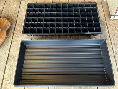 Seed Starting Tray Pack: 72 Cell Insert + Catch Tray