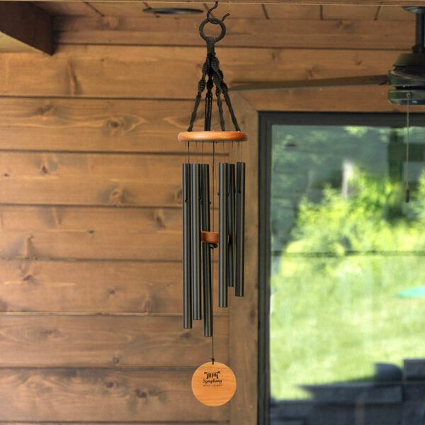 24&quot; Nordic Habitat Wind Chime BLACK