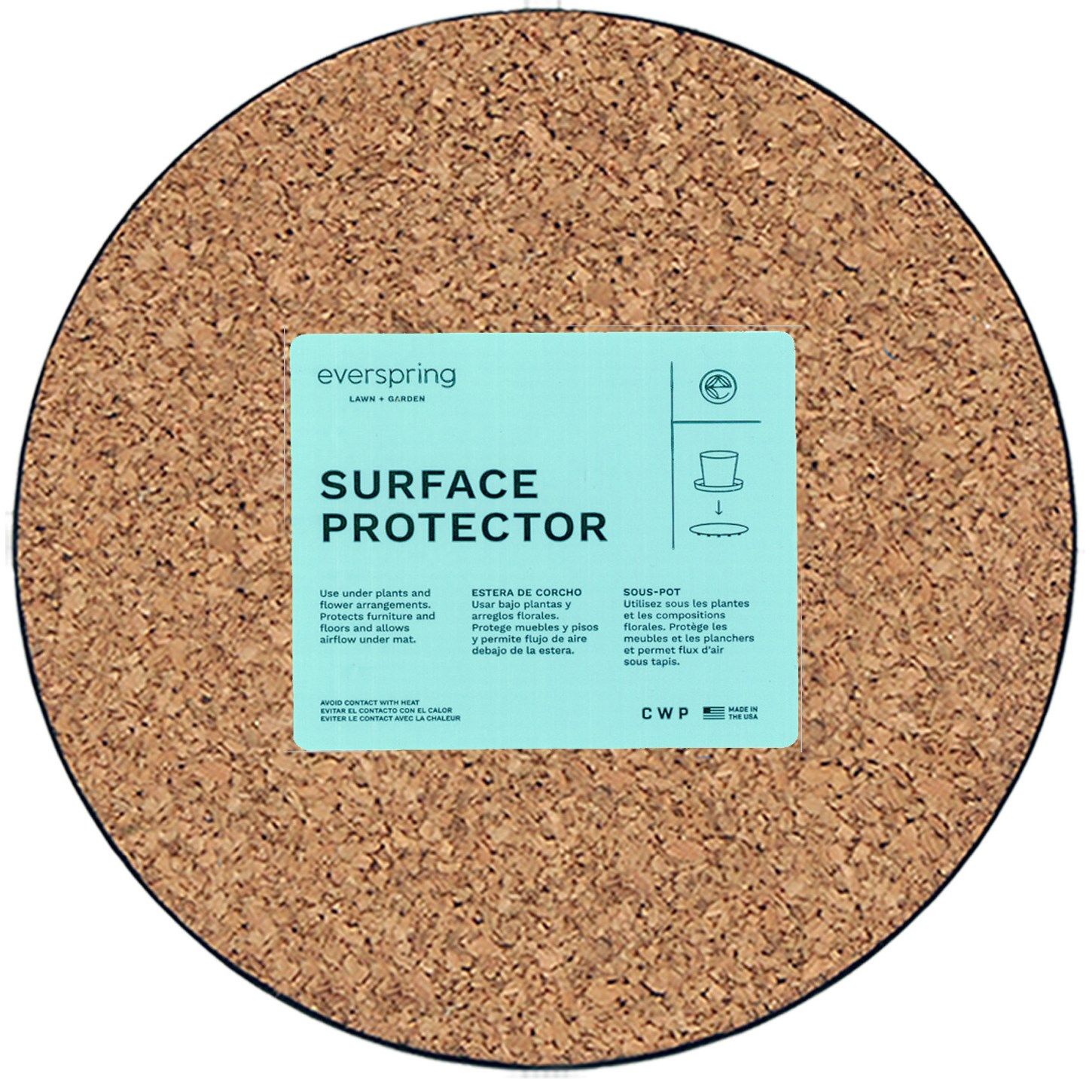 CWP Cork Plant Mat - 10&quot;