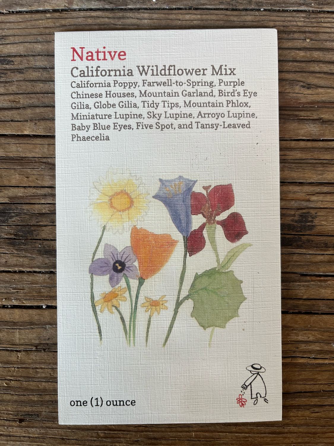 California Wildflower Mix Seeds - 1 ounce