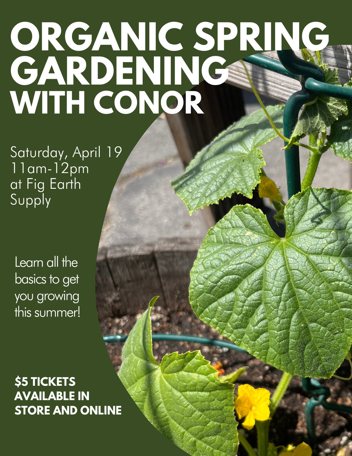 APR 19 2025: Organic Spring Gardening with Conor