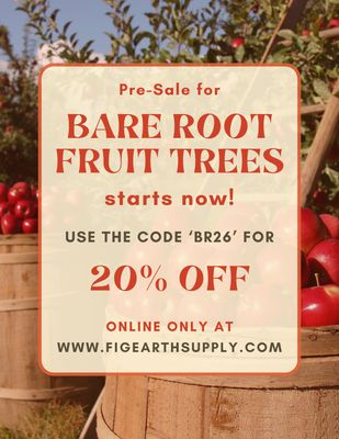 BARE ROOT FRUIT TREES