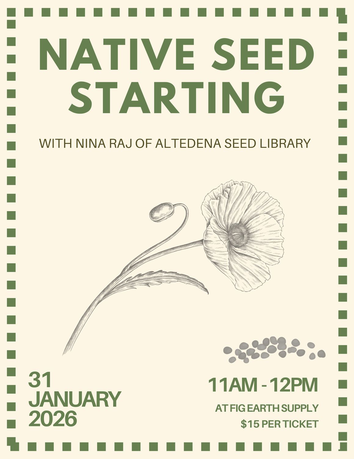 JAN 31 2026: Native Seed Starting with Nina Raj