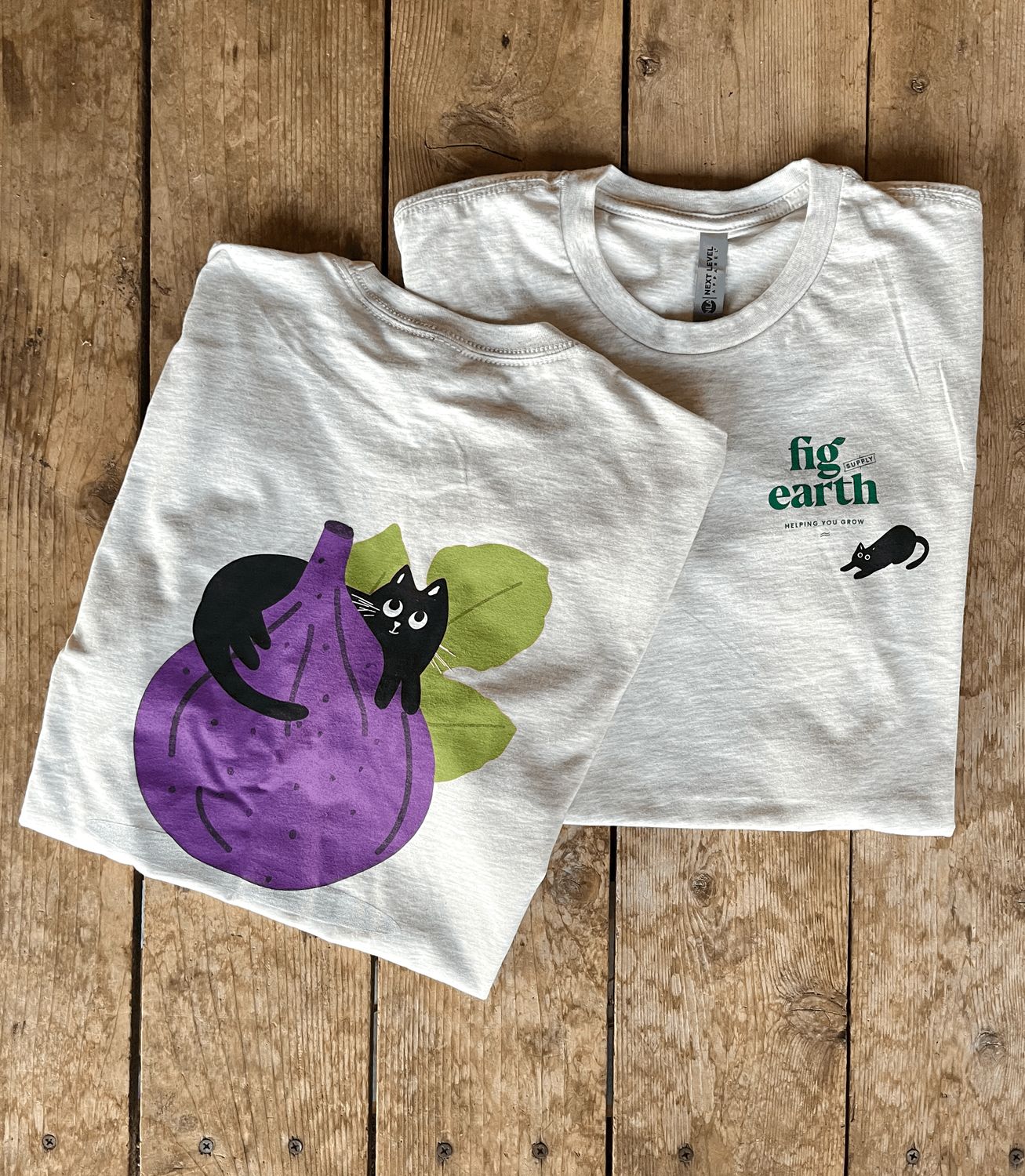 The Fig Earth Fig T-Shirt - Dappled Grey