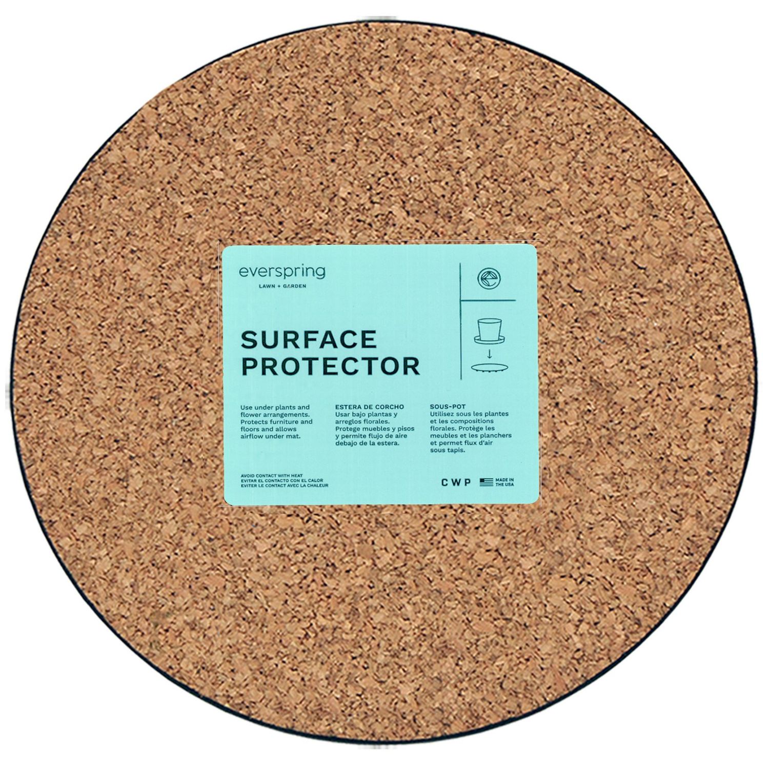 CWP Cork Plant Mat - 12"