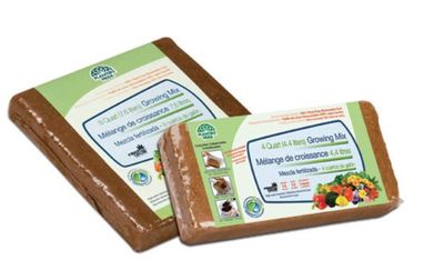 PlantBest Compressed Coconut Coir Growing Mix - 8qt