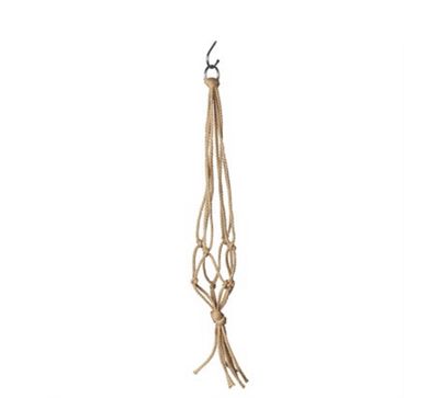 Primitive 18" Tan Macrame Hanger