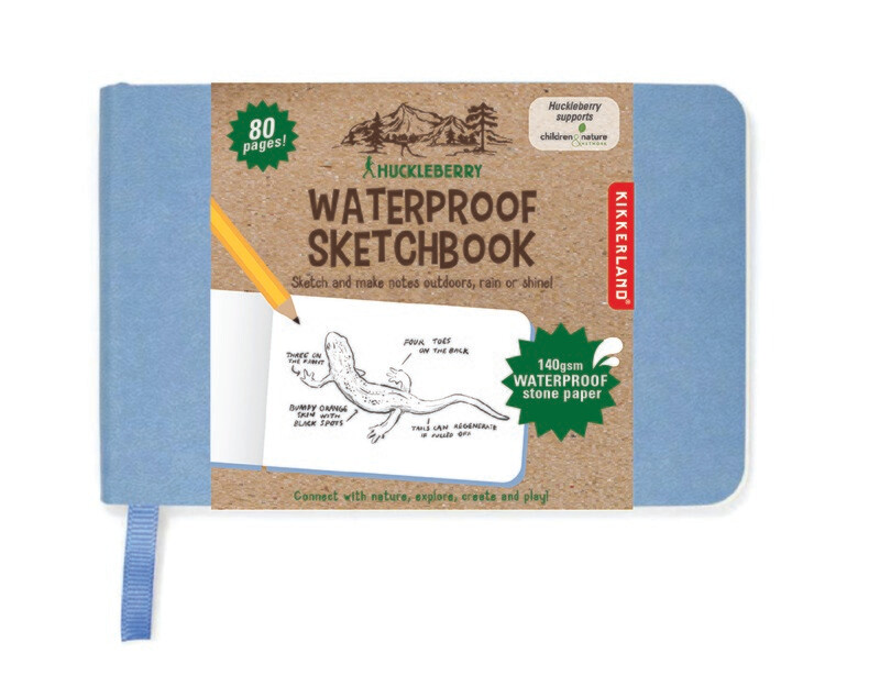 Kikkerland Huckleberry Waterproof Sketchbook