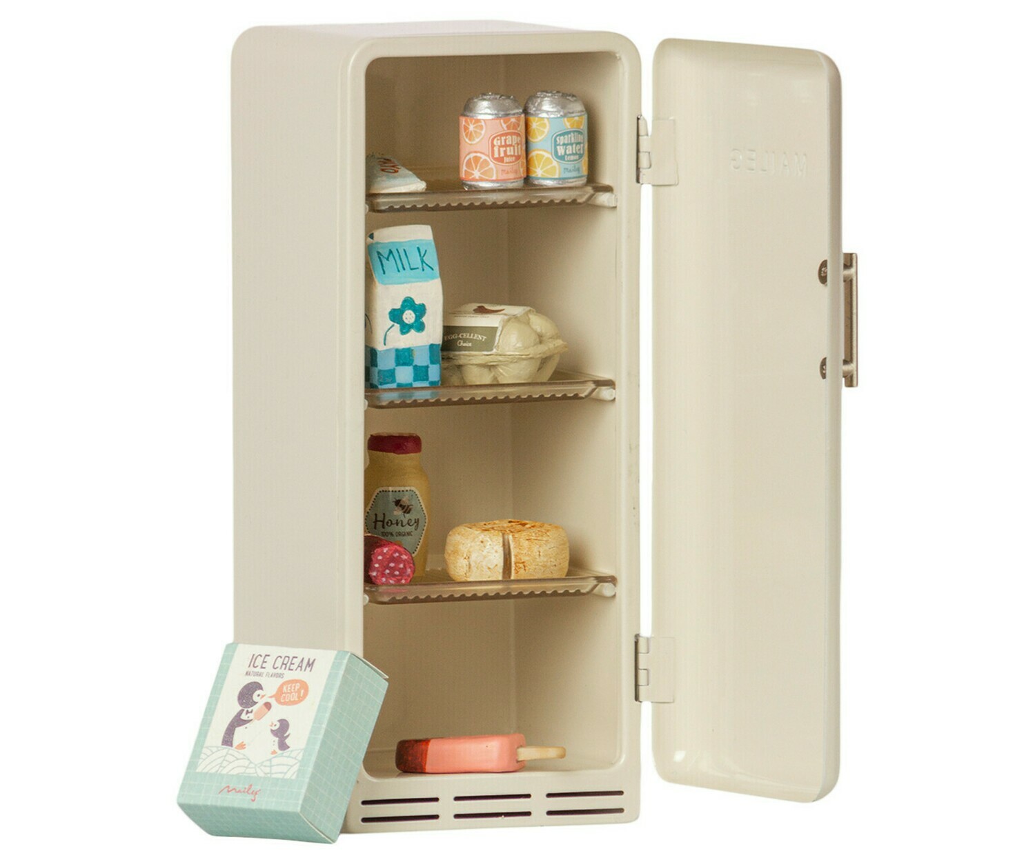 Maileg Fridge, Miniature - Off white