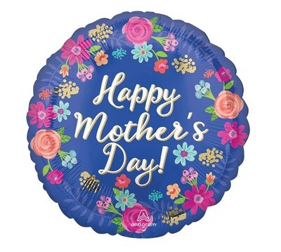 17&quot; CIRCLED IN FLORAL BALLOON
