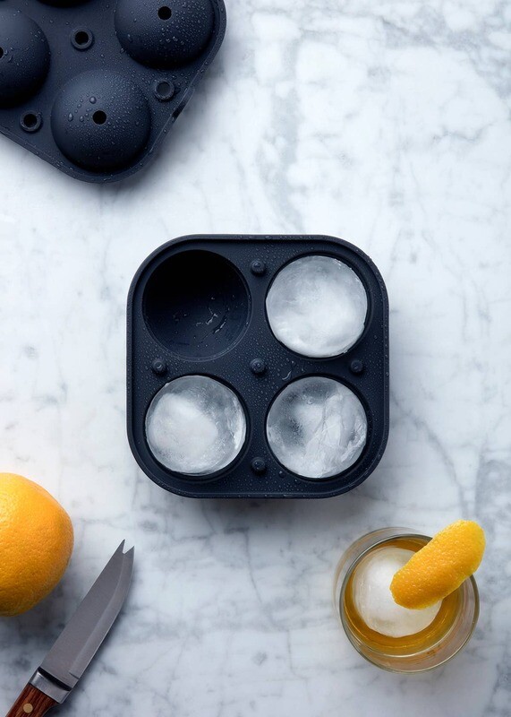 W&amp;P Sphere Cocktail Ice Tray Charcoal