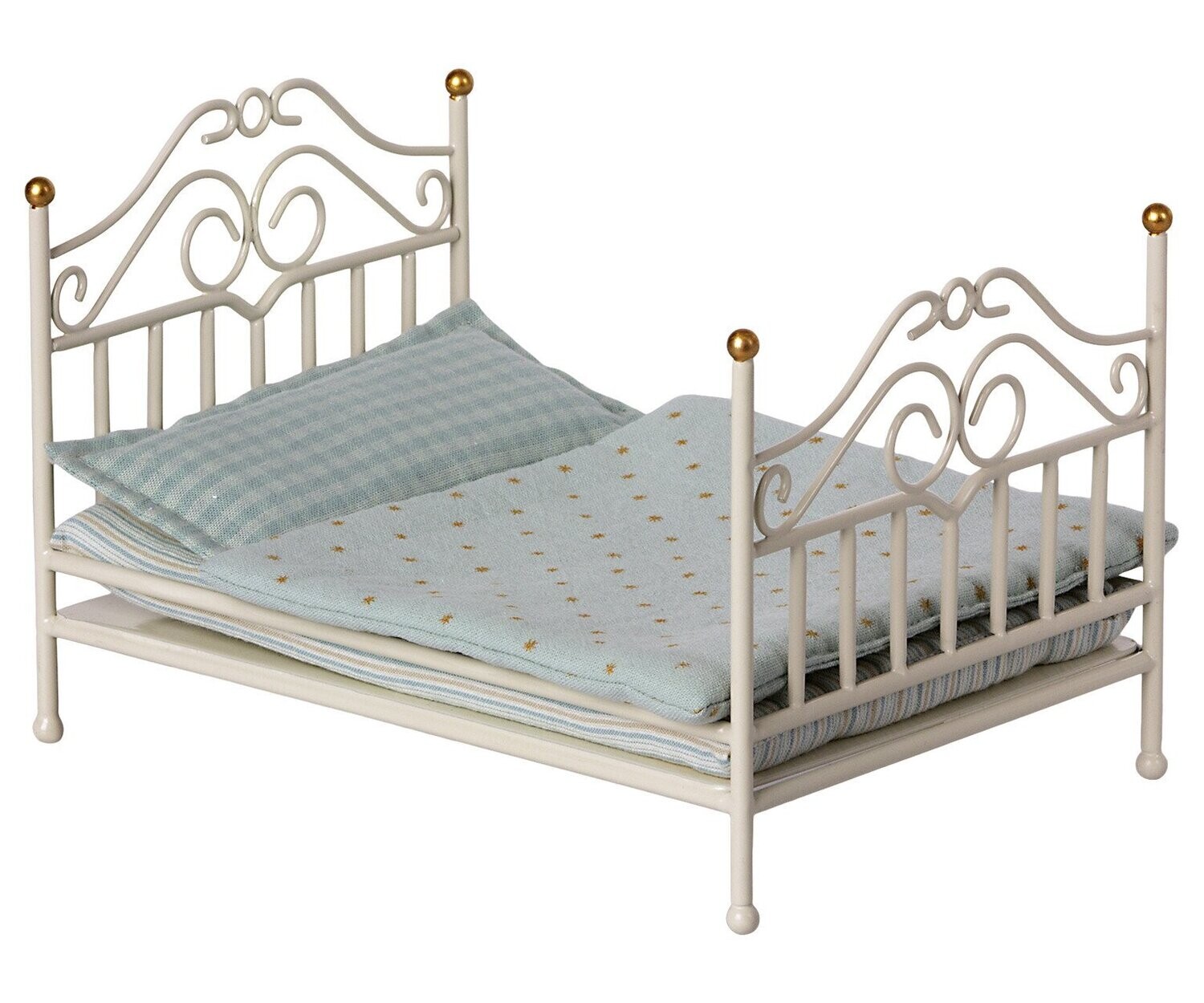 Maileg Vintage Bed, Micro - Off White
