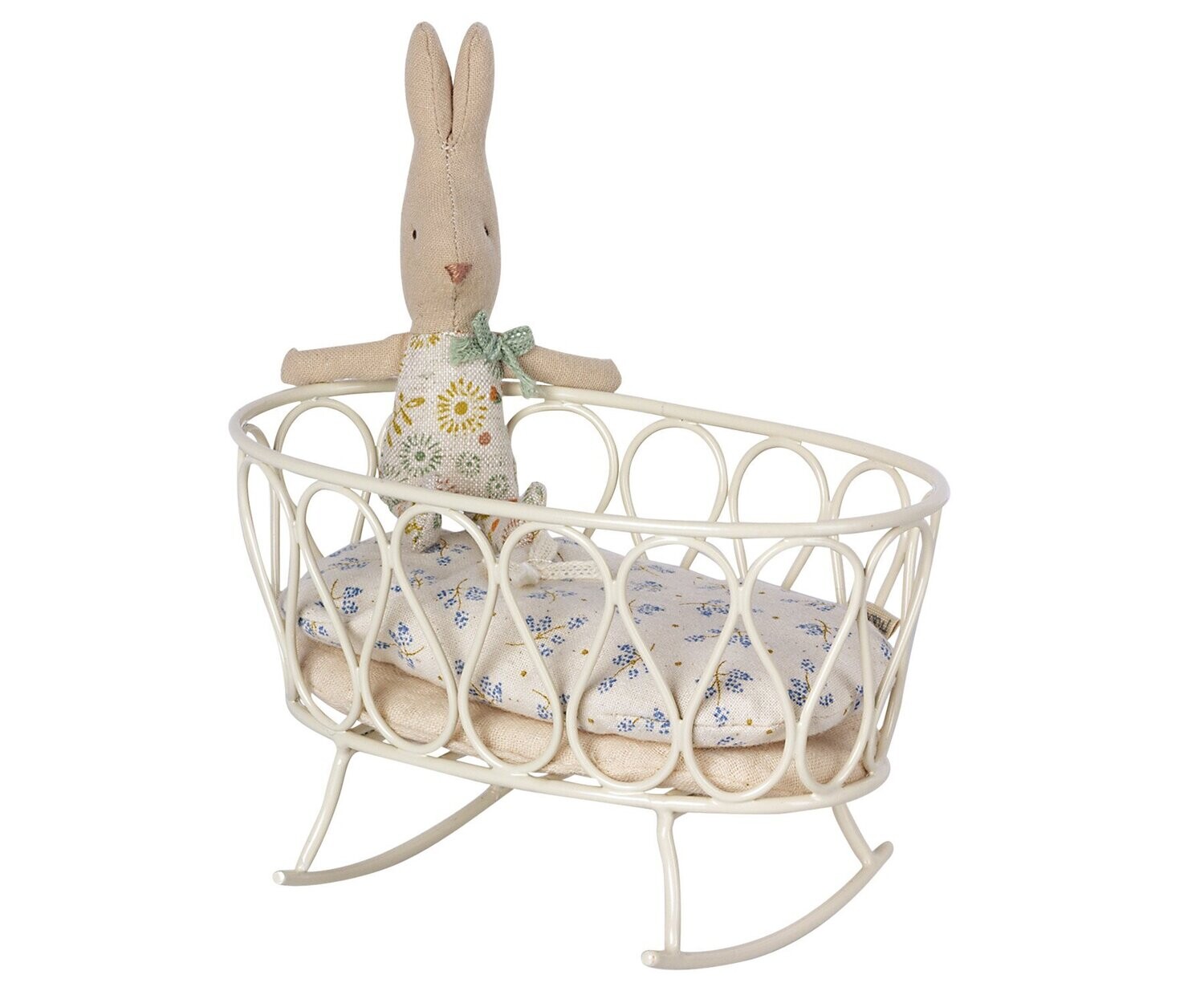 Maileg Cradle w. sleeping bag, MY - Blue