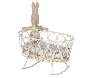 Maileg Cradle w. sleeping bag, MY - Blue