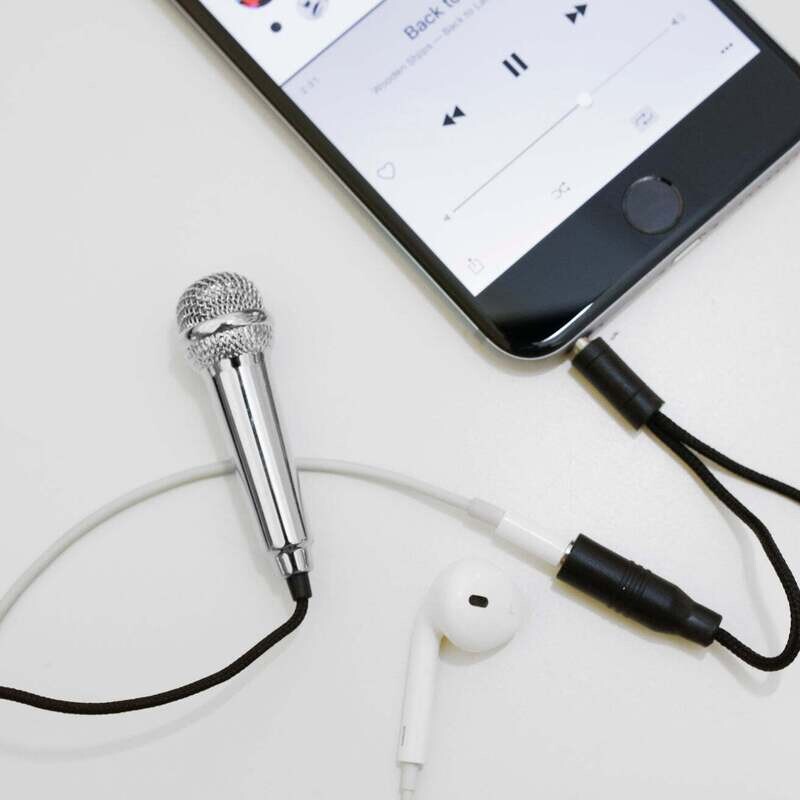 MINI KARAOKE MICROPHONE-SILVER