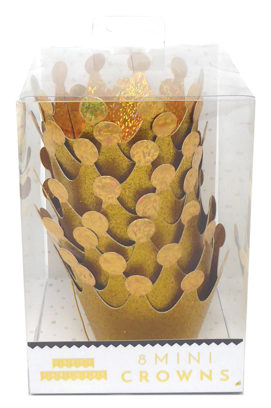 Gold Mini Crowns Party Hats