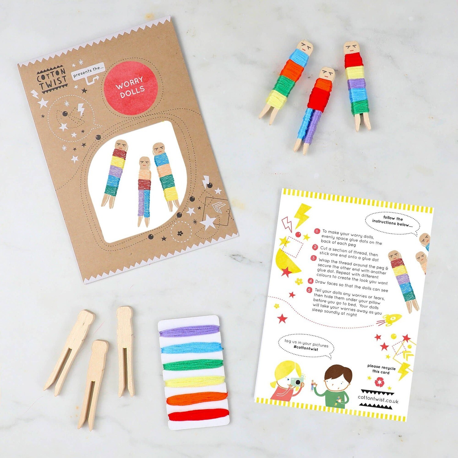 Cotton Twist Make Your Own Worry Dolls Kit