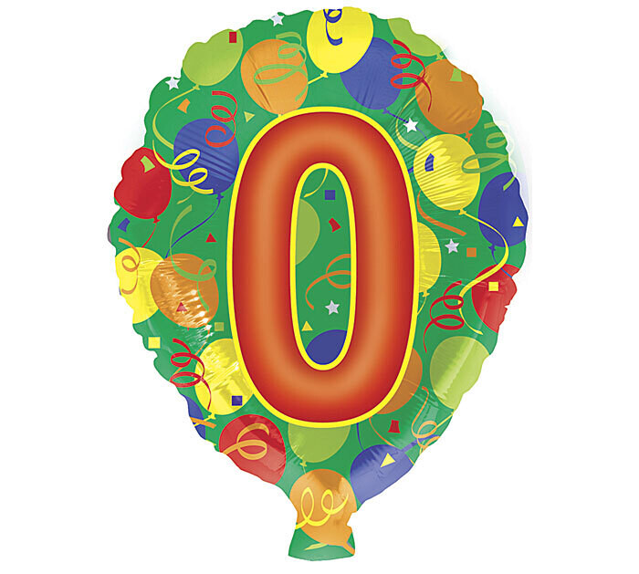 Happy Birthday Number Balloon (18&quot;)