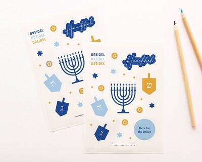 Hanukkah Stickers