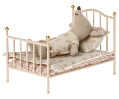 Maileg Vintage bed, Mouse - Rose