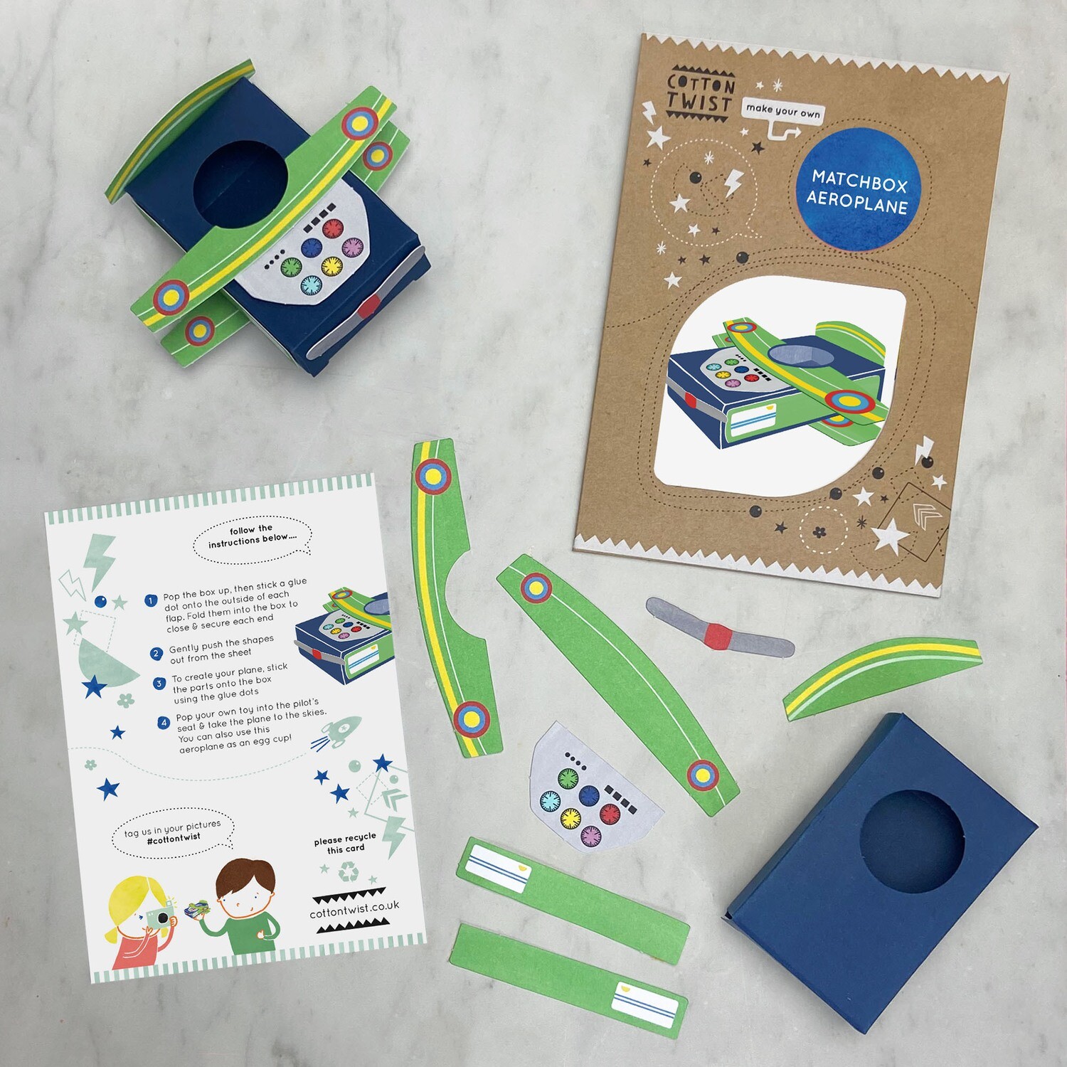 Cotton Twist Make Your Own Matchbox Aeroplane