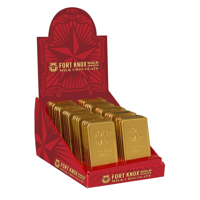 Fort Knox® Milk Chocolate Gold Ingot Bar