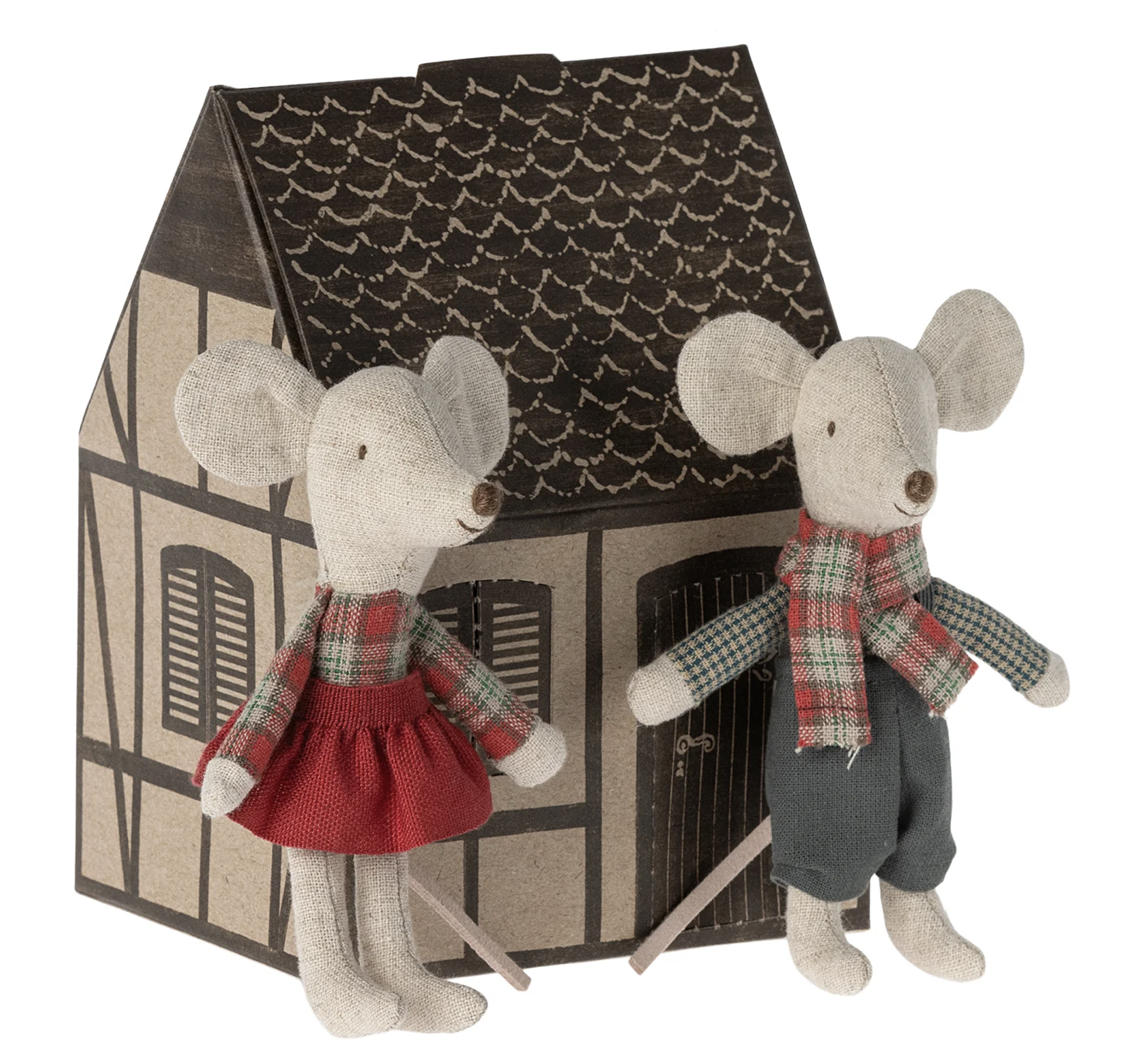 Maileg Winter mice twins, Little brother &amp; sister