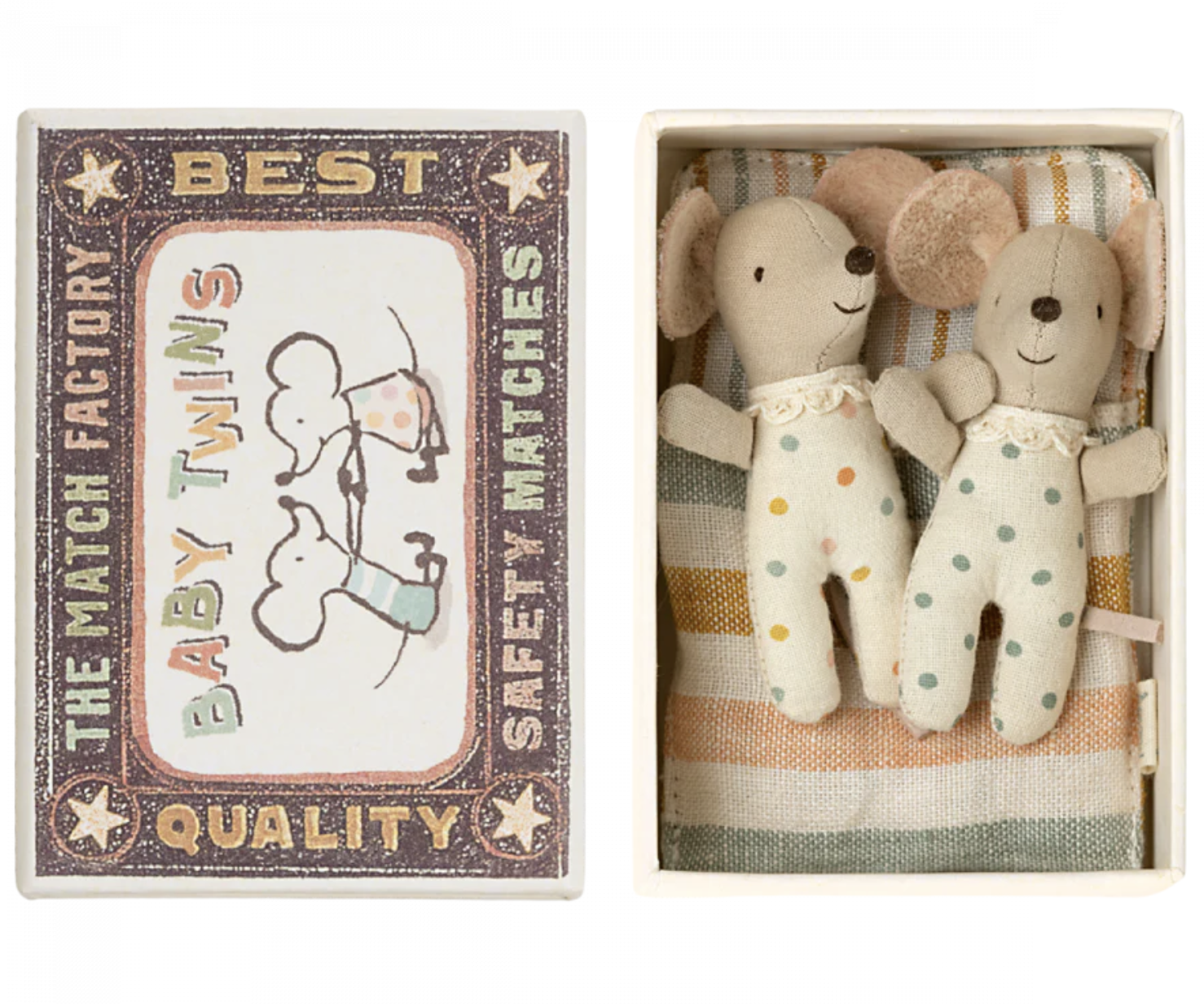 Maileg Twins, Baby mice in matchbox