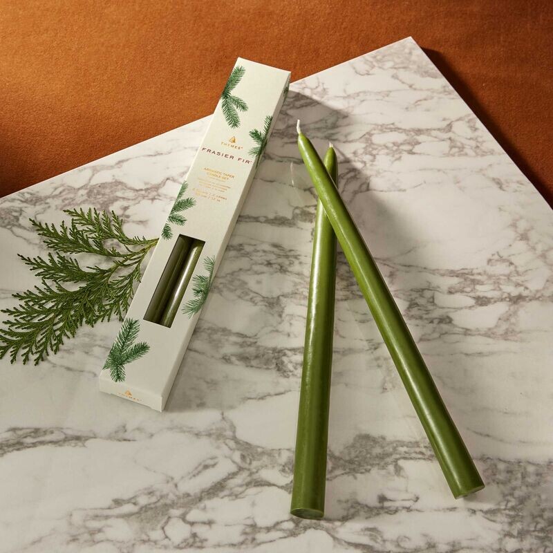 Frasier Fir 12&quot; Taper Candle Set